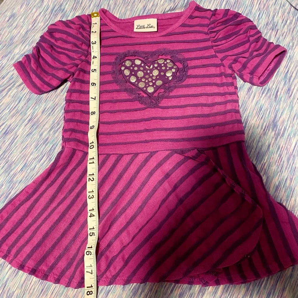 Little Lass Toddler Purple Dress